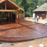 Stamped concrete flatwork
