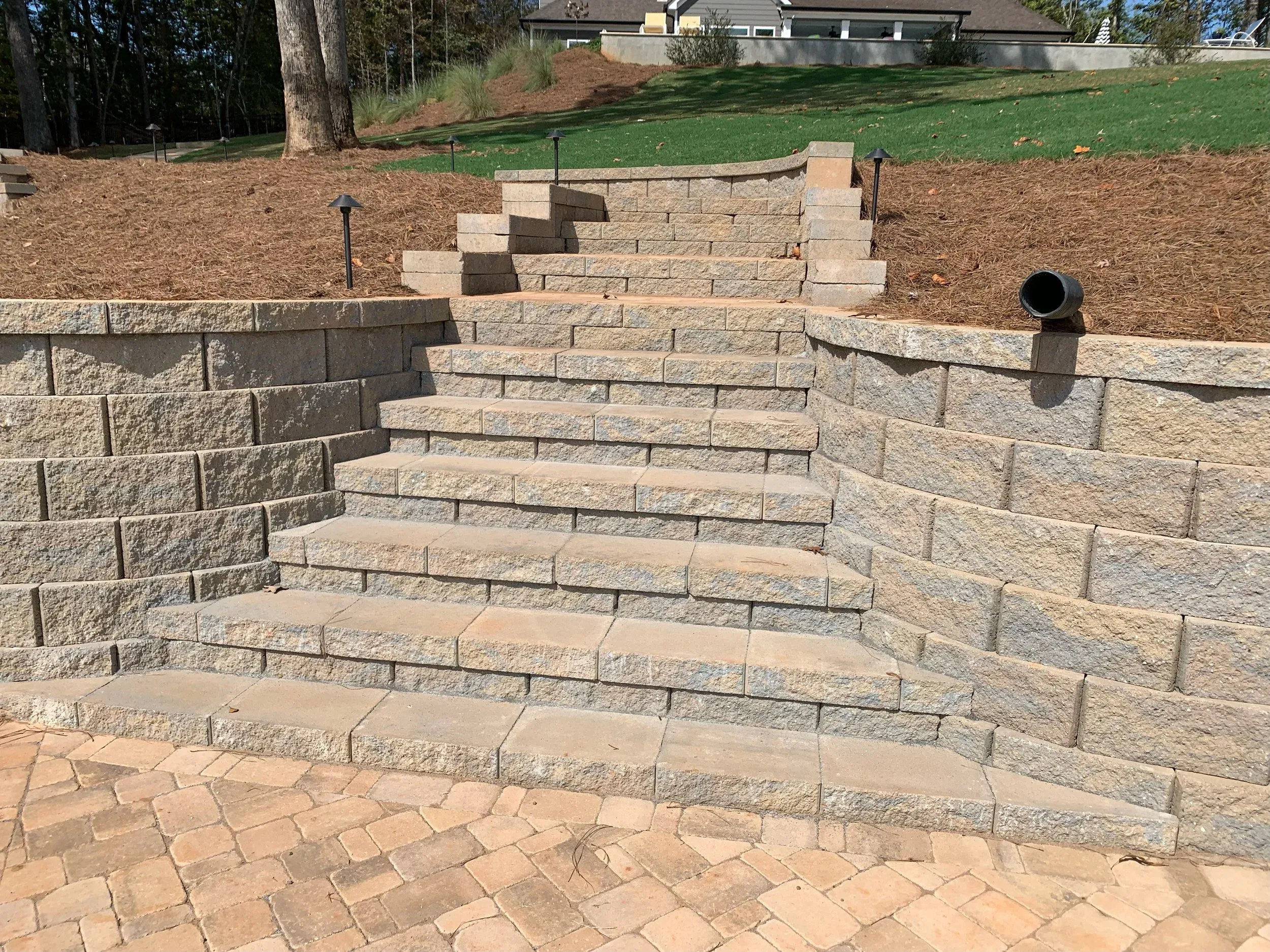 Retaining Walls stairs Concrete